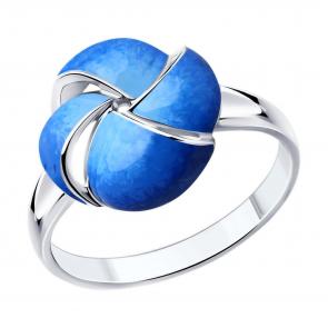 Серебряное кольцо Diamant с эмалью 94-110-01657-1 фото