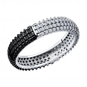 Серебряное кольцо-трансформер Diamant с фианитом 94-110-01765-1 фото