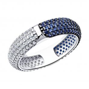 Серебряное кольцо-трансформер Diamant с фианитом 94-110-01901-1 фото