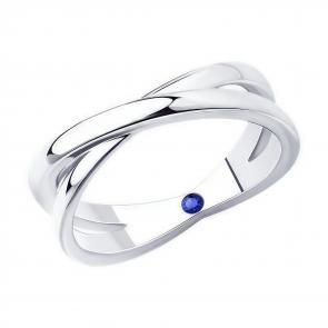 Серебряное кольцо Diamant с фианитом 94-110-02031-1 фото