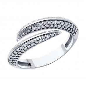 Серебряное кольцо Diamant с фианитом 94-110-02070-1 фото