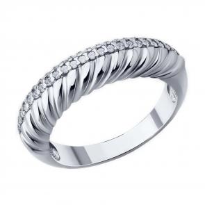 Серебряное кольцо Diamant с фианитом 94-110-02160-1 фото