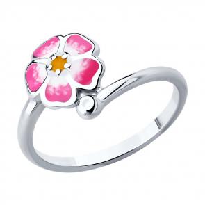 Серебряное кольцо Diamant с эмалью 94-110-02167-1 фото