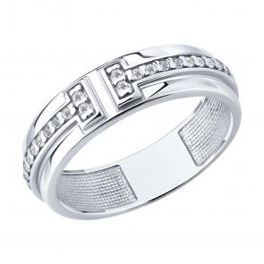 Серебряное кольцо Diamant с фианитом 94-110-02271-1 фото