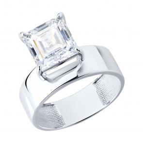 Серебряное кольцо Diamant с фианитом 94-110-02349-1 фото
