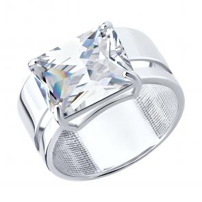 Серебряное кольцо Diamant с фианитом 94-110-02366-1 фото