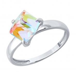Серебряное кольцо Diamant с ювелирным кристаллом 94-110-02383-4 фото