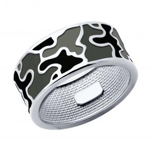 Серебряное кольцо Diamant с эмалью 94-110-02636-2 фото