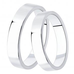 Серебряное обручальное кольцо 4 мм Diamant 94-111-02097-1 фото