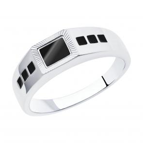 Серебряное кольцо Diamant с эмалью 94-112-00791-1 фото