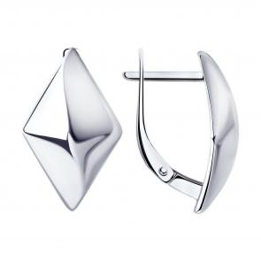 Серебряные серьги Diamant 94-120-00610-1 фото