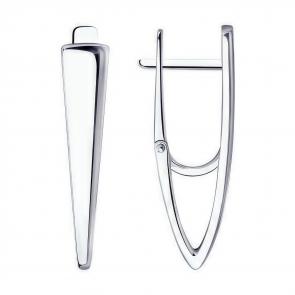 Серебряные серьги Diamant 94-120-00611-1 фото