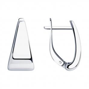 Серебряные серьги Diamant 94-120-00617-1 фото