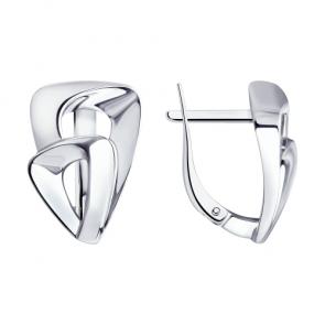 Серебряные серьги Diamant 94-120-00641-1 фото