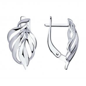 Серебряные серьги Diamant 94-120-00872-1 фото