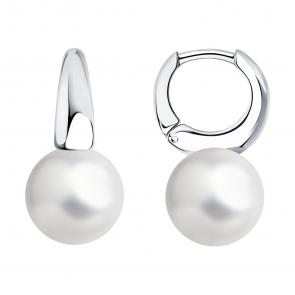 Серебряные серьги Diamant с жемчугом 94-120-01177-1 фото