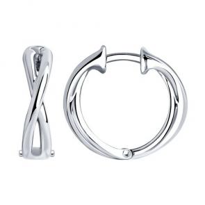 Серебряные серьги Diamant 94-120-01570-1 фото