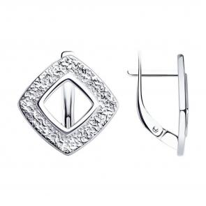 Серебряные серьги Diamant 94-120-01578-1 фото