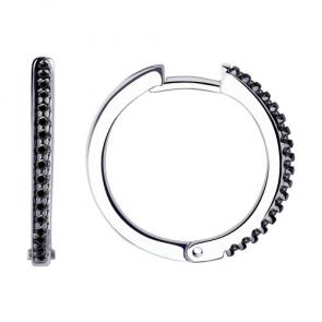 Серебряные серьги Diamant с фианитом 94-120-01593-1 фото