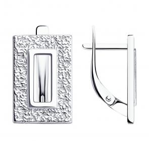 Серебряные серьги Diamant 94-120-01905-1 фото