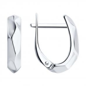 Серебряные серьги Diamant 94-120-02011-1 фото