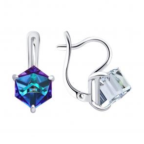 Серебряные серьги Diamant с кристаллом Swarovski 94-120-02383-2 фото