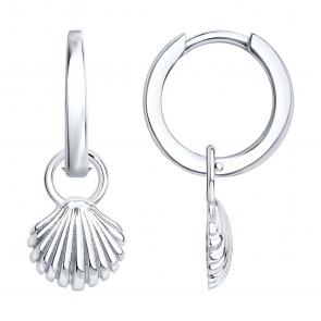 Серебряные серьги-трансформеры Diamant 94-121-00004-1 фото