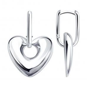 Серебряные серьги-трансформеры Diamant 94-121-00193-1 фото