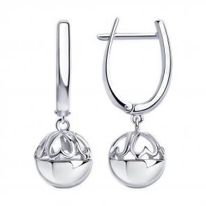 Серебряные серьги Diamant 94-121-00960-1 фото