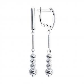 Серебряные серьги Diamant 94-121-01609-1 фото