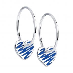 Серебряные серьги-трансформеры Diamant с эмалью 94-121-02249-1 фото