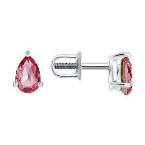 Серебряные серьги Diamant с ювелирным кристаллом 94-122-00210-2 фото