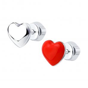 Серебряные серьги Diamant с эмалью 94-122-02304-1 фото