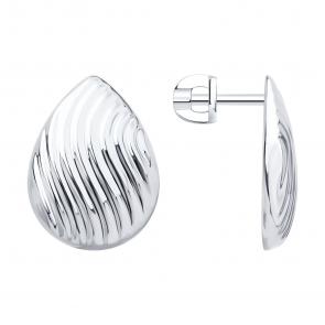 Серебряные серьги Diamant 94-122-02337-1 фото