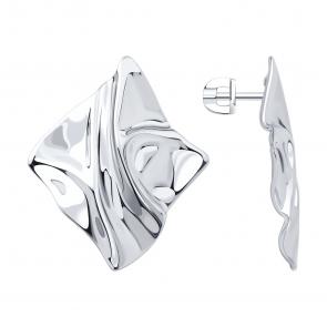 Серебряные серьги Diamant 94-122-02338-1 фото