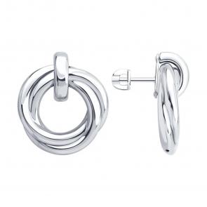 Серебряные серьги Diamant 94-122-02662-1 фото