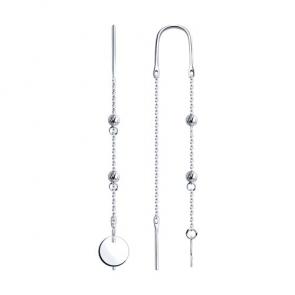 Серебряные серьги Diamant 94-123-01546-1 фото