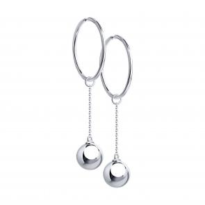 Серебряные серьги-трансформеры Diamant 94-124-01473-1 фото