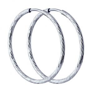 Серебряные серьги Diamant 94-124-01867-1 фото