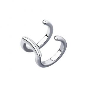 Одиночная серьга из серебра Diamant 94-127-02217-1 фото