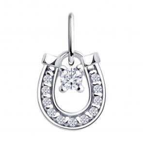 Серебряная подвеска Diamant с фианитом 94-130-00093-1 фото