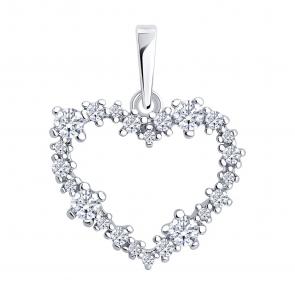 Серебряная подвеска Diamant с фианитом 94-130-00096-1 фото