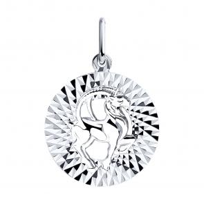 Серебряная подвеска Знак зодиака Козерог Diamant 94-130-00164-1 фото