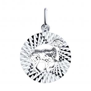 Серебряная подвеска Знак зодиака Овен Diamant 94-130-00169-1 фото