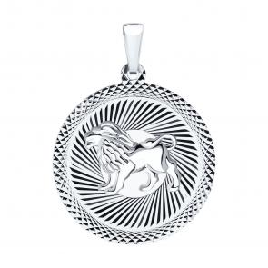 Серебряная подвеска Знак зодиака Лев Diamant 94-130-00227-1 фото