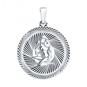 Серебряная подвеска Знак зодиака Дева Diamant 94-130-00231-1 фото