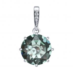 Серебряная подвеска Diamant с фианитом и ювелирным кристаллом 94-130-00397-1 фото