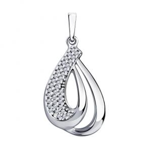 Серебряная подвеска Diamant с фианитом 94-130-00691-1 фото