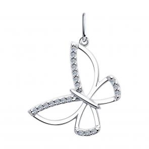 Серебряная подвеска Diamant с фианитом 94-130-00742-1 фото