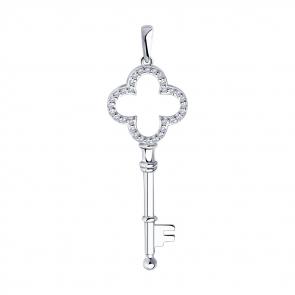 Серебряная подвеска Diamant с фианитом 94-130-01014-1 фото